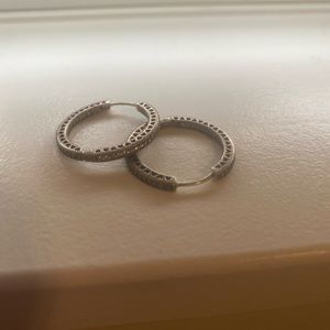 Pandora silver hoops